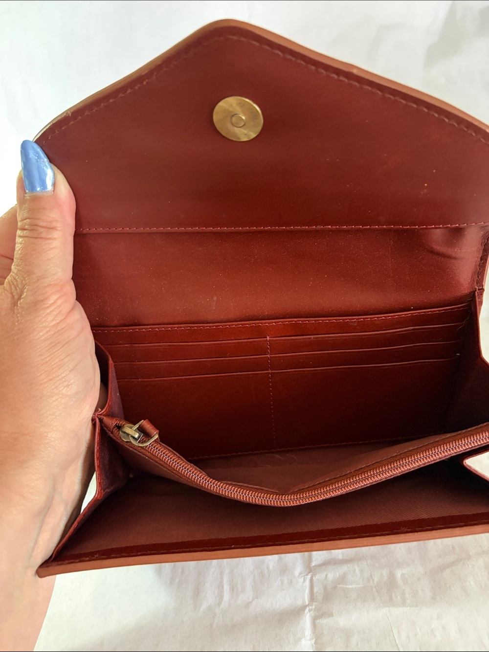 Vintage Myra Bag Hand Tooled Leather Wallet - Picture 3 of 6